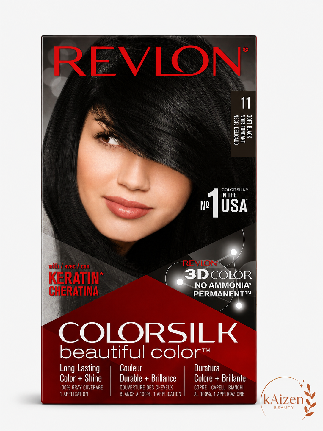 REVLON ColorSilk Beautiful Color Hair Color – 11 Soft Black