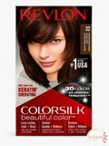 REVLON ColorSilk Beautiful Color Hair Color – 32 Dark Mahogany Brown