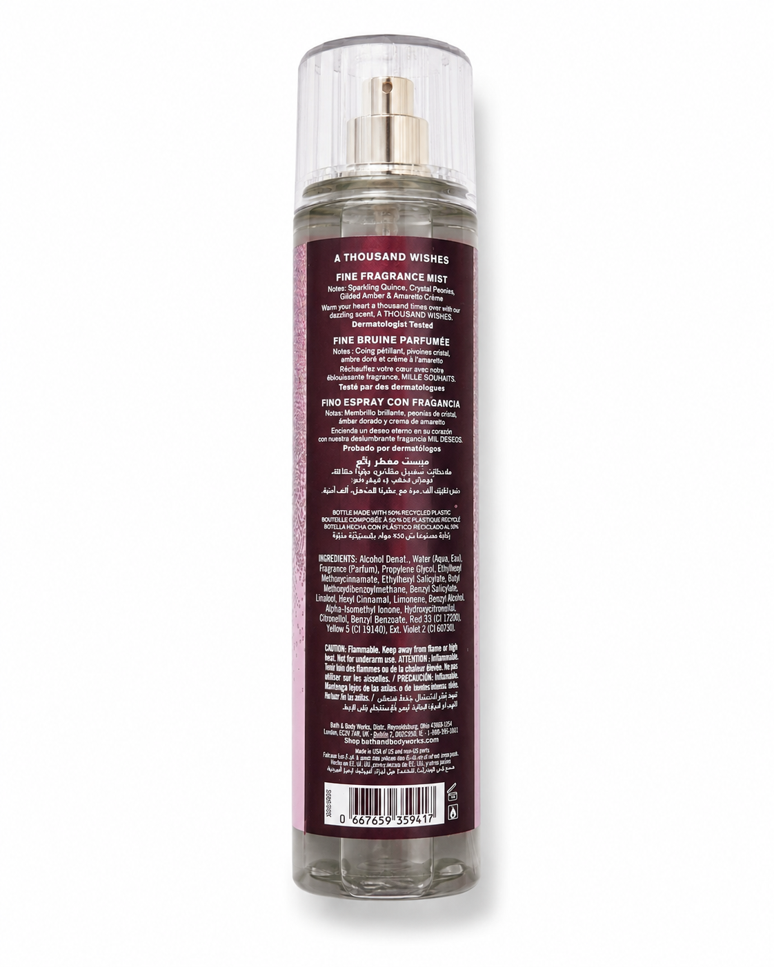 Bath & Body Works A Thousand Wishes Fine Fragrance Mist (236 mL / 8 fl oz)