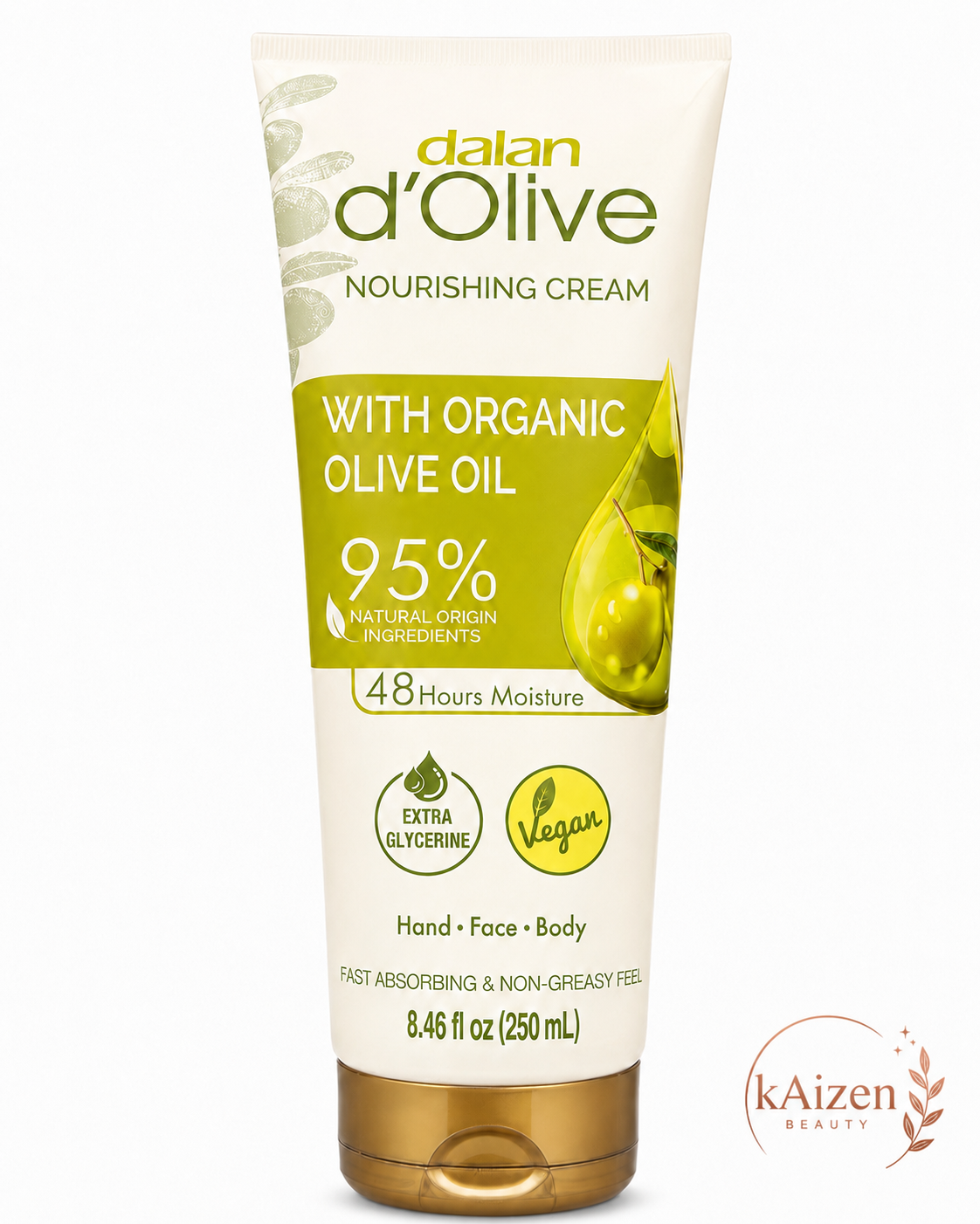 Dalan d'Olive Nourishing Cream with Organic Olive Oil 95% – 250 mL