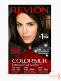 REVLON ColorSilk Beautiful Color Hair Color – 20 Brown Black