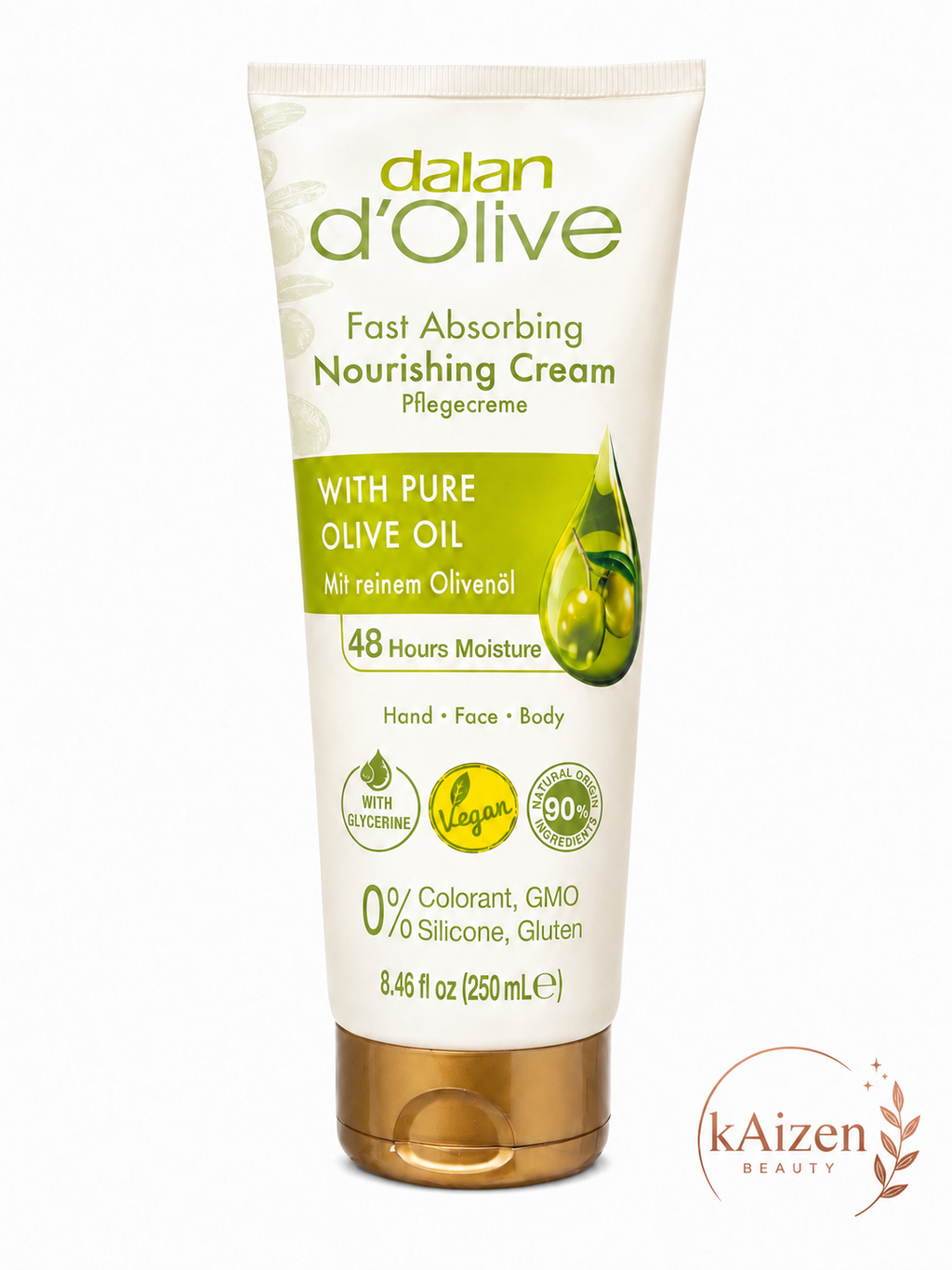 Dalan d'Olive Fast Absorbing Nourishing Cream with Pure Olive Oil – 250 mL