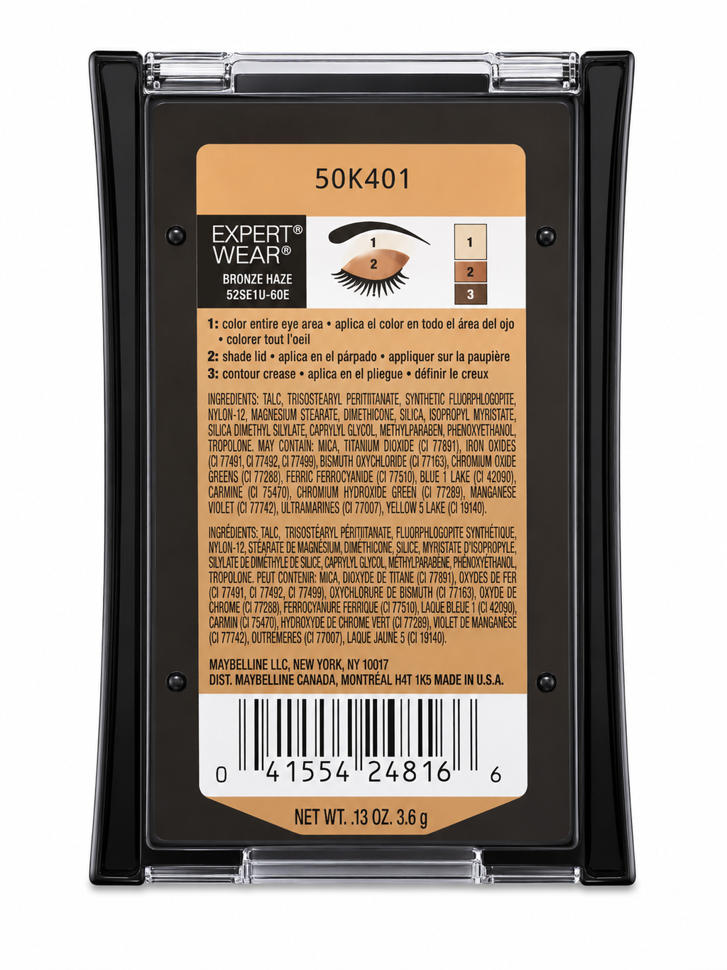 Maybelline Expert Wear Eyeshadow Trio – Bronze Haze (60T)