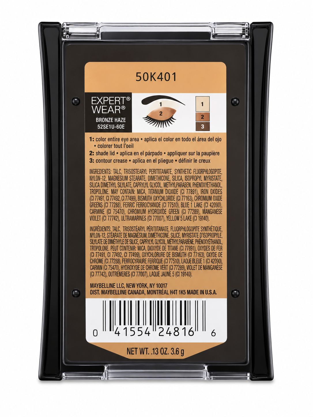 Maybelline Expert Wear Eyeshadow Trio – Bronze Haze (60T)